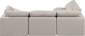 Indulge - Linen 4 Piece Modular Sectional - Simple Home Plus