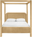 Salina - Velvet Upholstered Bed - Simple Home Plus