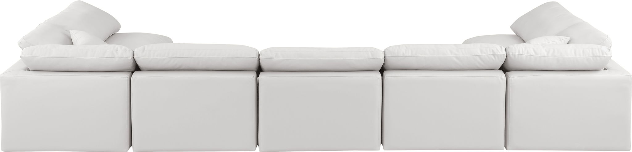 Indulge - Faux Leather 7 Piece Modular U-Shaped Sectional - Simple Home Plus