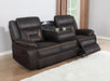 Greer - Upholstered Motion Reclining Sofa - Simple Home Plus