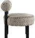 Ambre - Vegan Shearling Fabric Upholstered Accent Chair - Taupe - Simple Home Plus