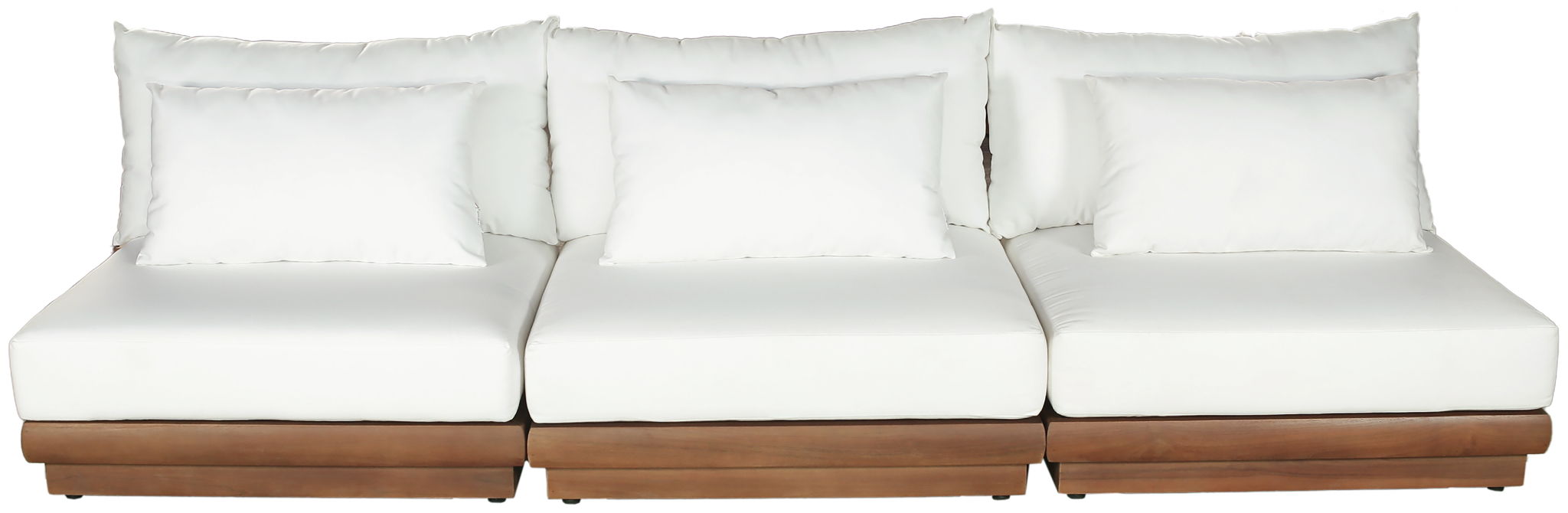 Mirella - 3 Piece Water Resistant Fabric Upholstered Outdoor Patio Modular Sofa - Simple Home Plus