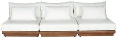 Mirella - 3 Piece Water Resistant Fabric Upholstered Outdoor Patio Modular Sofa - Simple Home Plus