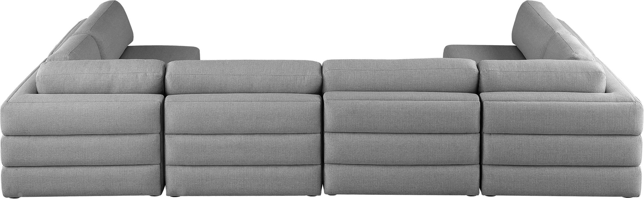 Beckham - 6 Piece Modular U-Shaped Armless Sectional - Simple Home Plus
