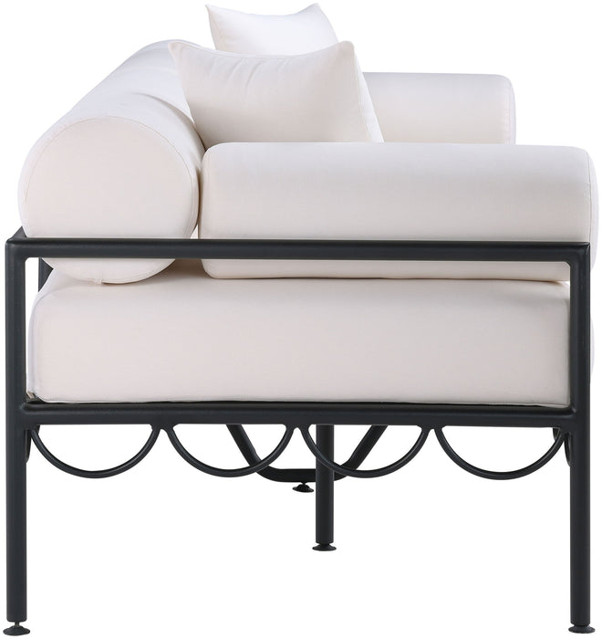 Portofino - Resilient Water Repellent Fabric 85.75" Upholstered Outdoor Patio Sofa - Simple Home Plus