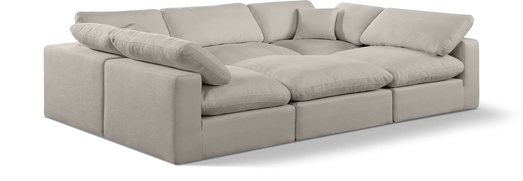 Comfy - 6 Piece Linen Sectional - Simple Home Plus