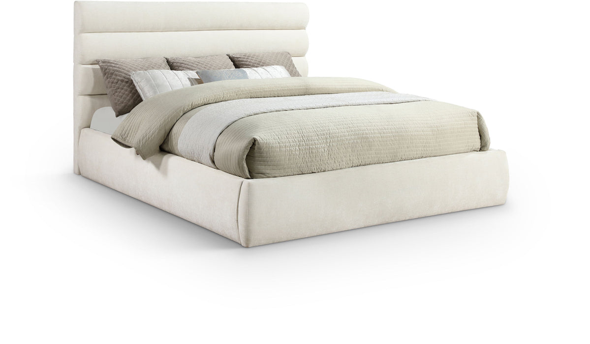 Adam - Chenille Fabric Bed With 52" Headboard - Simple Home Plus