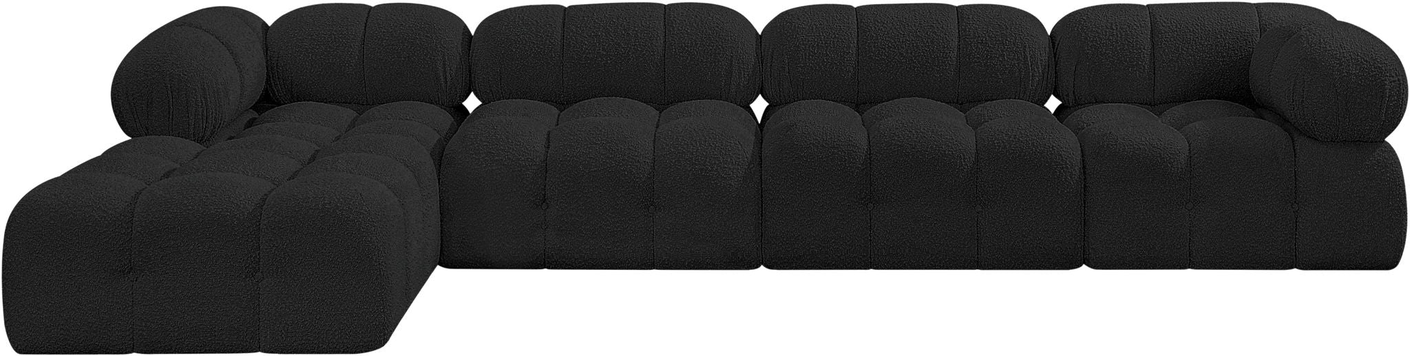 Ames - 5 Piece Fabric Modular Sectional - Simple Home Plus