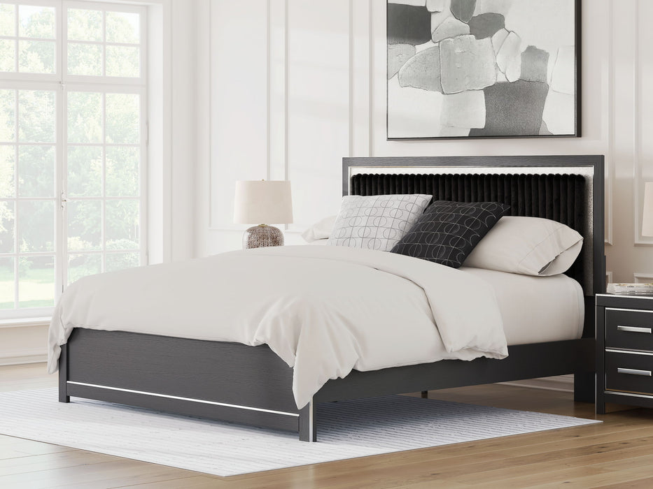 Zuraleus - Upholstered Panel Platform Bed With Roll Slats - Simple Home Plus