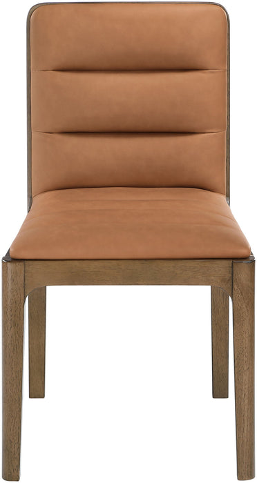 Ellis - Vegan Leather Upholstered Dining Chair (Set of 2) - Brown Base - Simple Home Plus
