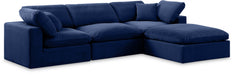 Comfy - 4 Piece Velvet Modular Sectional With Chaise - Simple Home Plus