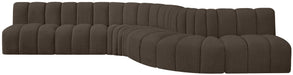 Arc - Boucle Fabric 7 Piece Modular Sofa - Simple Home Plus