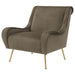Ricci - Upholstered Saddle Arm Accent Chair - Simple Home Plus
