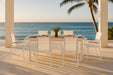 Nizuc - Outdoor Patio Dining Chair With White Frame (Set of 2) - Simple Home Plus