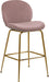 Paris - Stool with Gold Legs (Set of 2) - Simple Home Plus