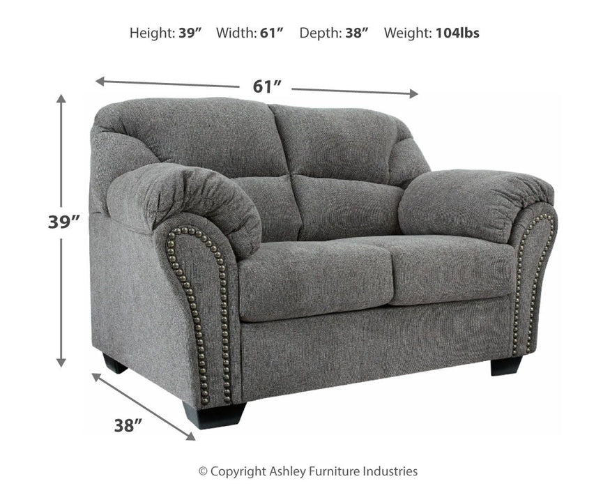 Allmaxx - Pewter - Loveseat - Simple Home Plus