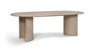 Caldra - Oak Veneer And Solid Wood Dining Table - Simple Home Plus