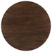 Everton - Round Wood Dining Table - Dark Walnut - Simple Home Plus