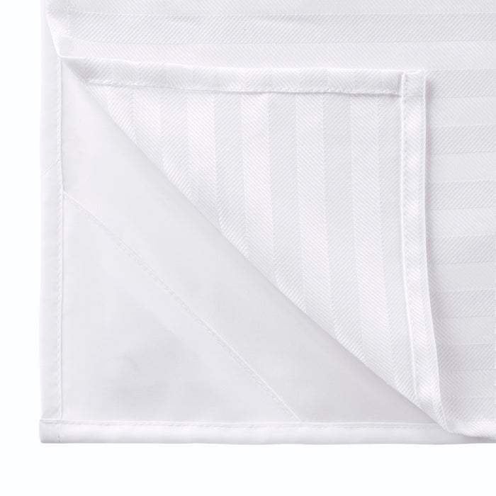 Jacquard - Premium Fabric Shower Curtain - White - Simple Home Plus