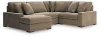 Calden - 4-Piece Sectional With LAF Corner Chaise - Sable - Simple Home Plus