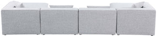 Cube - Linen 6 Piece Modular Double Chaise Sectional - Simple Home Plus