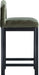 Conrad - Velvet Counter Stool With Black Legs - Simple Home Plus
