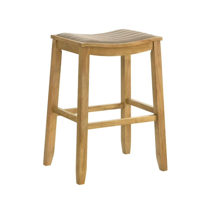 Iyani - Coastal Modern Wood Bar Height Kitchen Bar Stool - Simple Home Plus