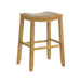 Iyani - Coastal Modern Wood Bar Height Kitchen Bar Stool - Simple Home Plus