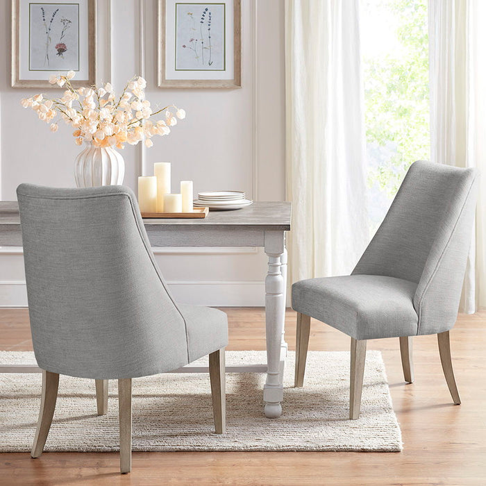 Winfield - Upholstered Dining Chair (Set of 2) - Light Grey - Simple Home Plus