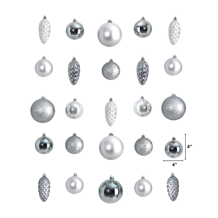 Holiday 23 Count Lux Shatterproof Ornament Set