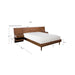 Clark - 3 Piece Bedroom Set (Queen Bed With 2 Nightstands) - Pecan - Simple Home Plus