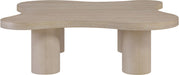 Cove - 48" Oak Veneer And Solid Wood Coffee Table - Simple Home Plus