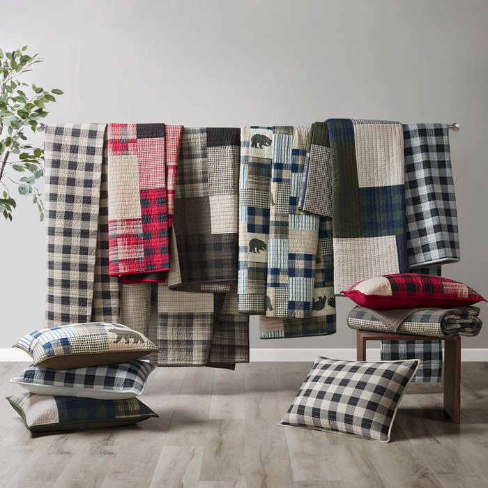 Mill Creek - Oversized Cotton Quilt Set - Green - Simple Home Plus