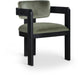 Sacha - Velvet Dining Chair With Black Base (Set of 2) - Simple Home Plus