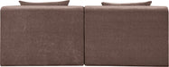 Stellar - 2 Piece 76" Upholstered Modular Armless Loveseat - Simple Home Plus