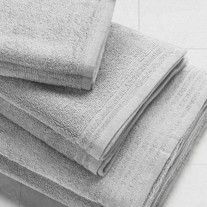 Big Bundle - Quick Dry 12 Piece Bath Towel Set - Silver - Simple Home Plus