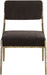 Bastille - Upholstered Dining Side Chair (Set of 2) - Brass Frame - Simple Home Plus