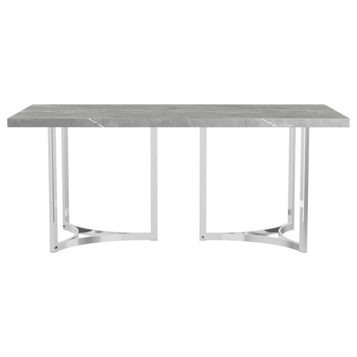 Sterling - Rectangular Dining Table - Gray - Simple Home Plus