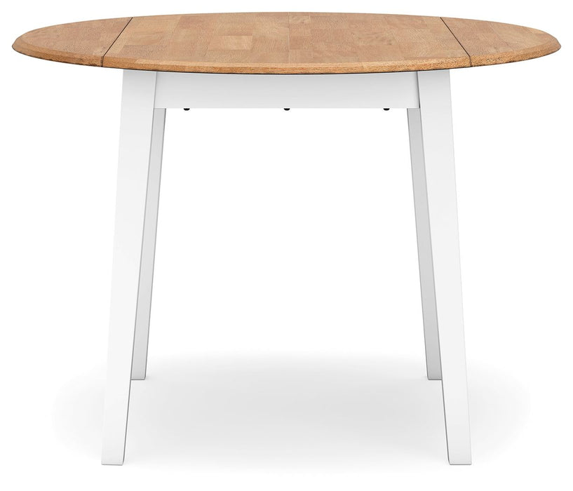 Gesthaven - Round Dining Room Drop Leaf Table Set - Simple Home Plus