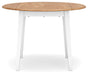 Gesthaven - Round Dining Room Drop Leaf Table Set - Simple Home Plus