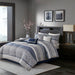 Rhapsody - Queen7 Piece Comforter Set - Navy - Simple Home Plus