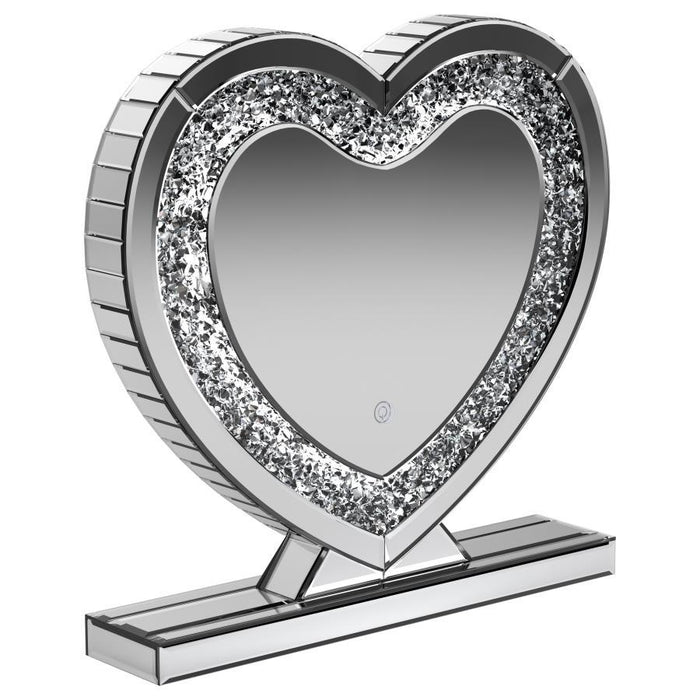 Euston - Heart Shaped Vanity Mirror - Silver - Simple Home Plus