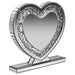Euston - Heart Shaped Vanity Mirror - Silver - Simple Home Plus