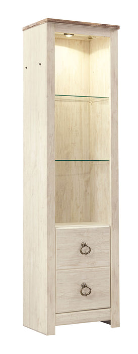 Willowton - Pier - 2 Shelves - Whitewash - Simple Home Plus