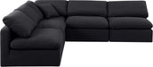 Indulge - Linen 5 Piece Modular Corner Armless Sectional - Simple Home Plus