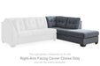 Marleton - Raf Corner Chaise - Denim - Simple Home Plus