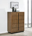 Terrace - 5-Drawer Chest Of Drawers - Ash Brown - Simple Home Plus