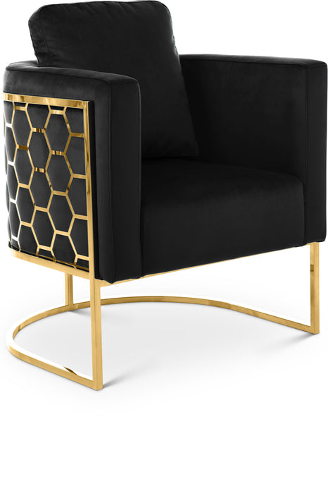Casa - Chair with Gold Legs - Simple Home Plus