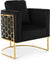 Casa - Chair with Gold Legs - Simple Home Plus