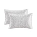 Satin - Luxury 2 Piece Pillowcases - Gray Leopard - Simple Home Plus